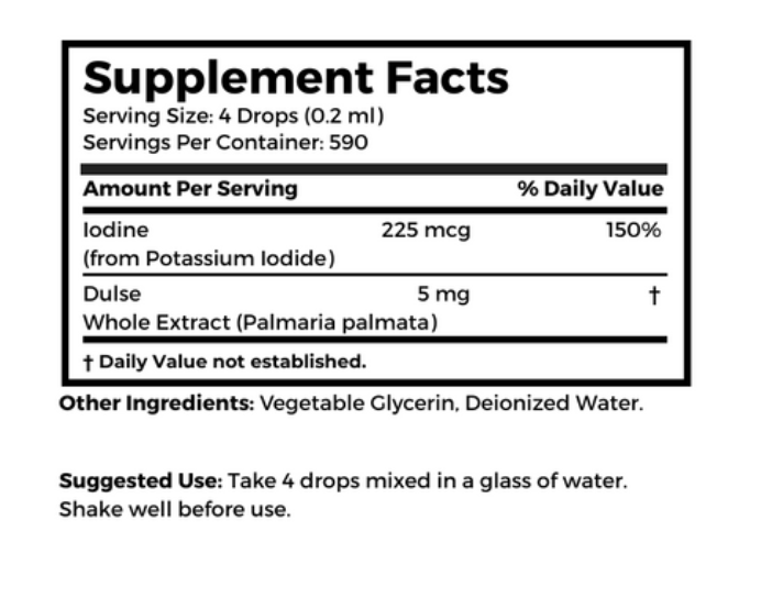 Liquid Dulse Iodine Supplement
